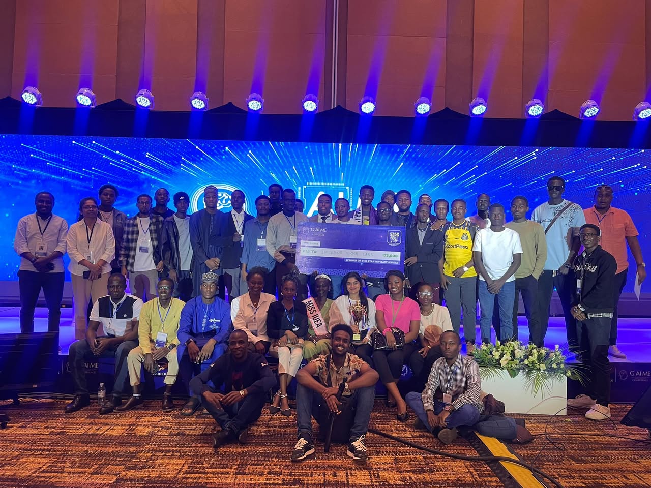 GAIME Conference startup battlefield winners group photo