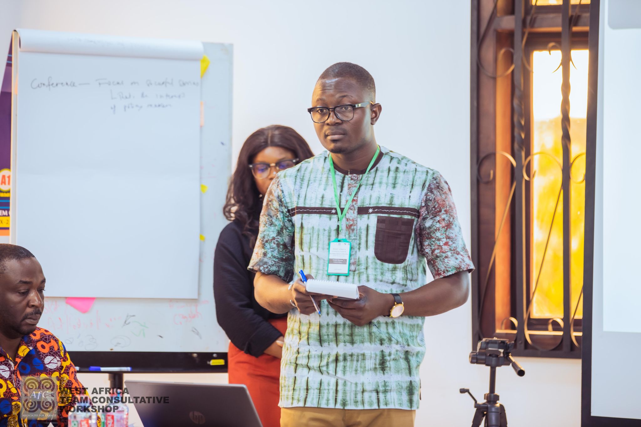 Workshop speaker presenting